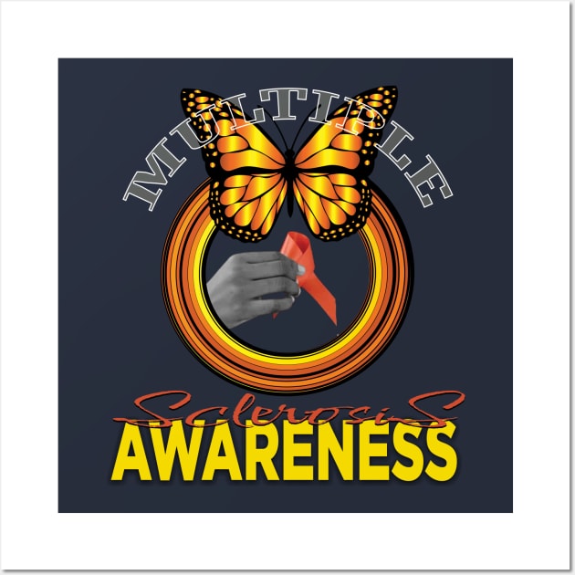 Multiple Sclerosis Awareness Wall Art by TeeText